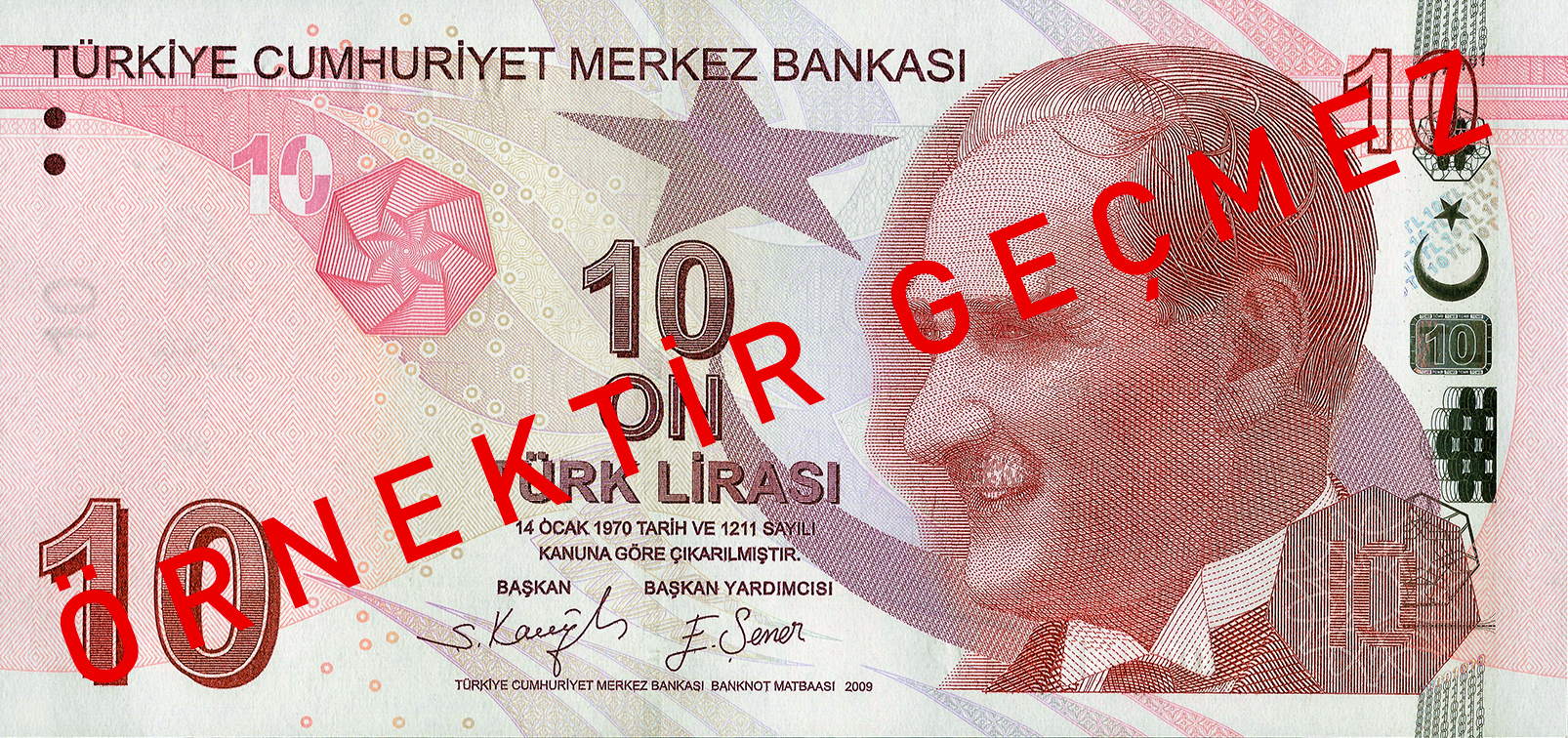 9.Emisyon 10 Türk Lirası V.Tertip